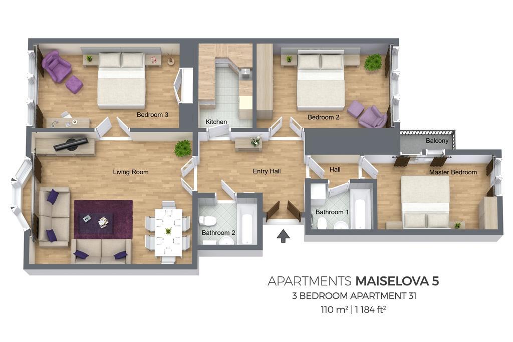 פראג Maiselova 5 Apartment מראה חיצוני תמונה